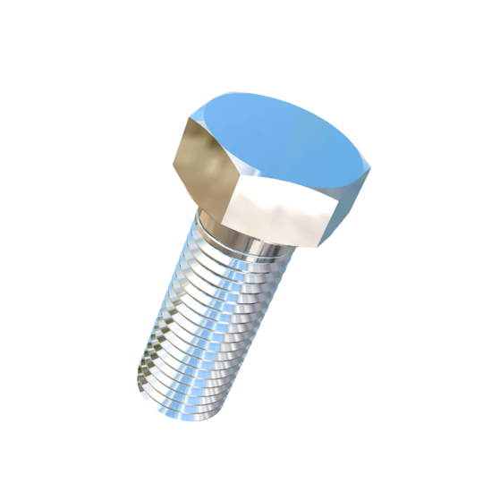Titanium 1-1/8-7 X 3 inch UNC Allied Titanium Hex Head Bolt (No Dimple)